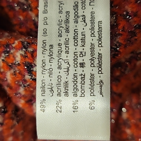 ZARA knitted metalic crop top.  Stretchy thick material.  Size is Small. NWT. - Picture 9 of 10